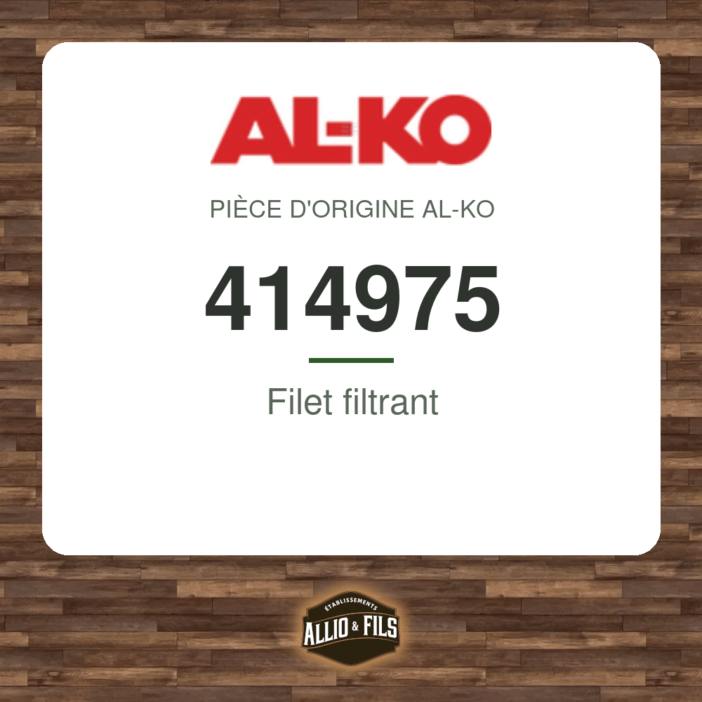 Filet filtrant - AL-KO 414975