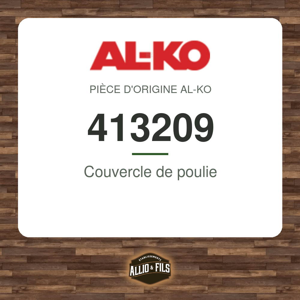 Couvercle de poulie - AL-KO 413209
