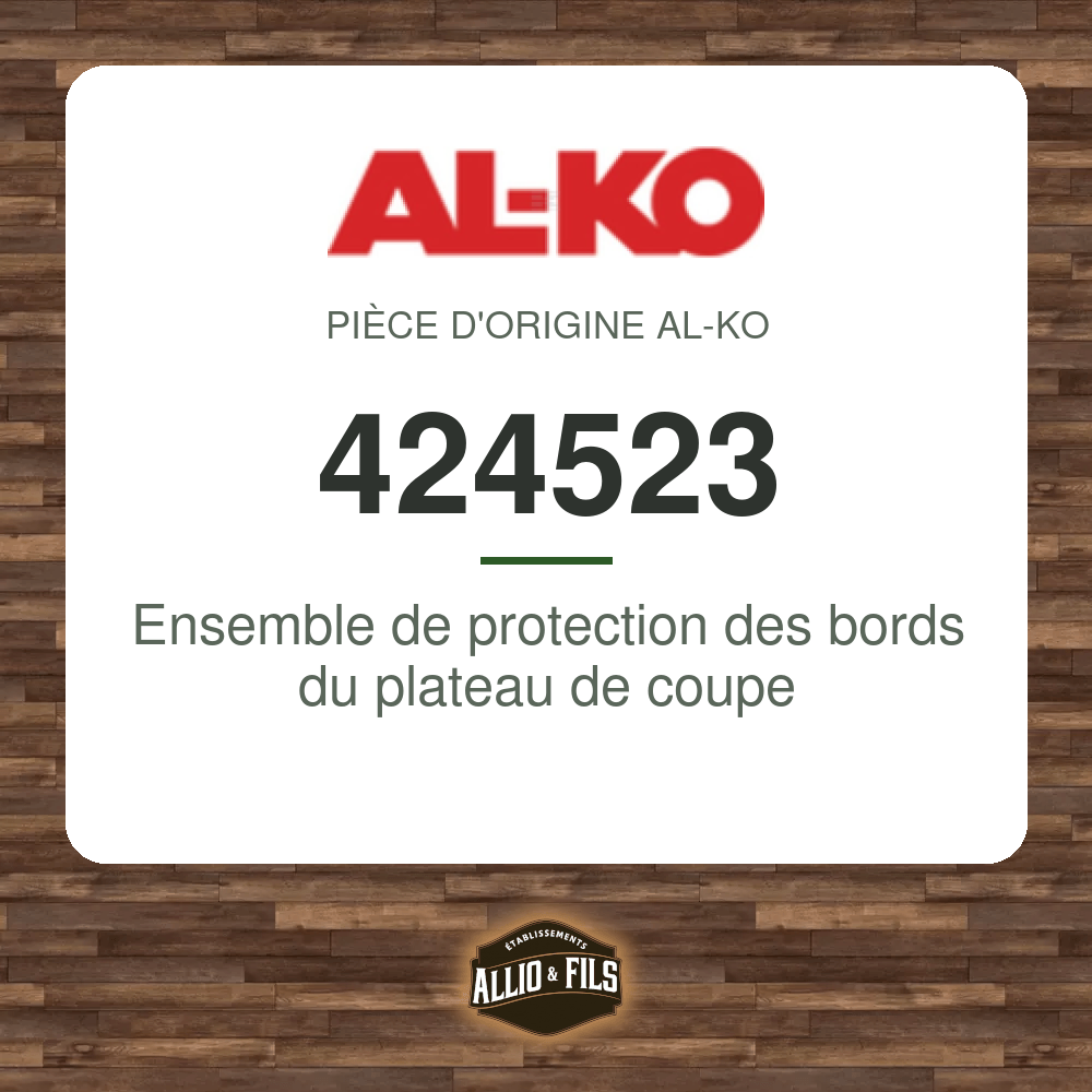 Ensemble de protection des bords du plateau de coupe - AL-KO 424523