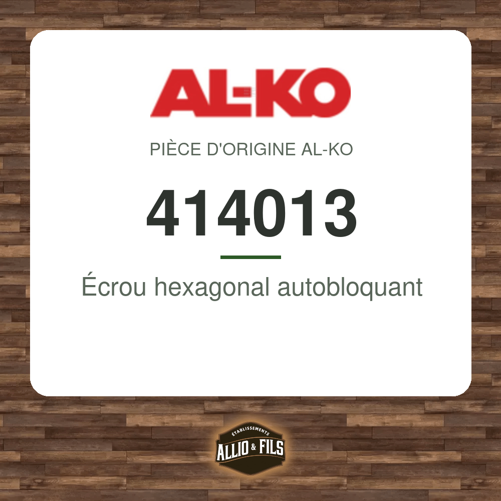 Écrou hexagonal autobloquant - AL-KO 414013