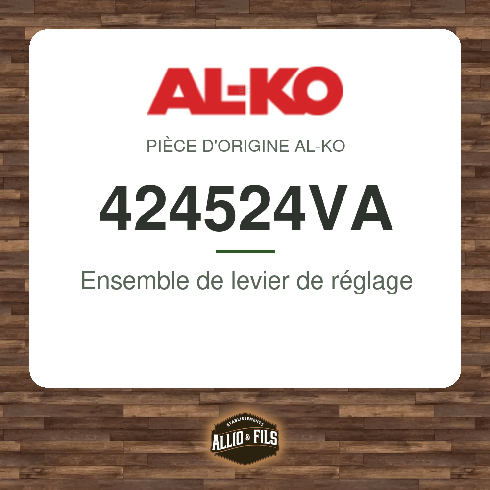 Ensemble de levier de réglage - AL-KO 424524VA