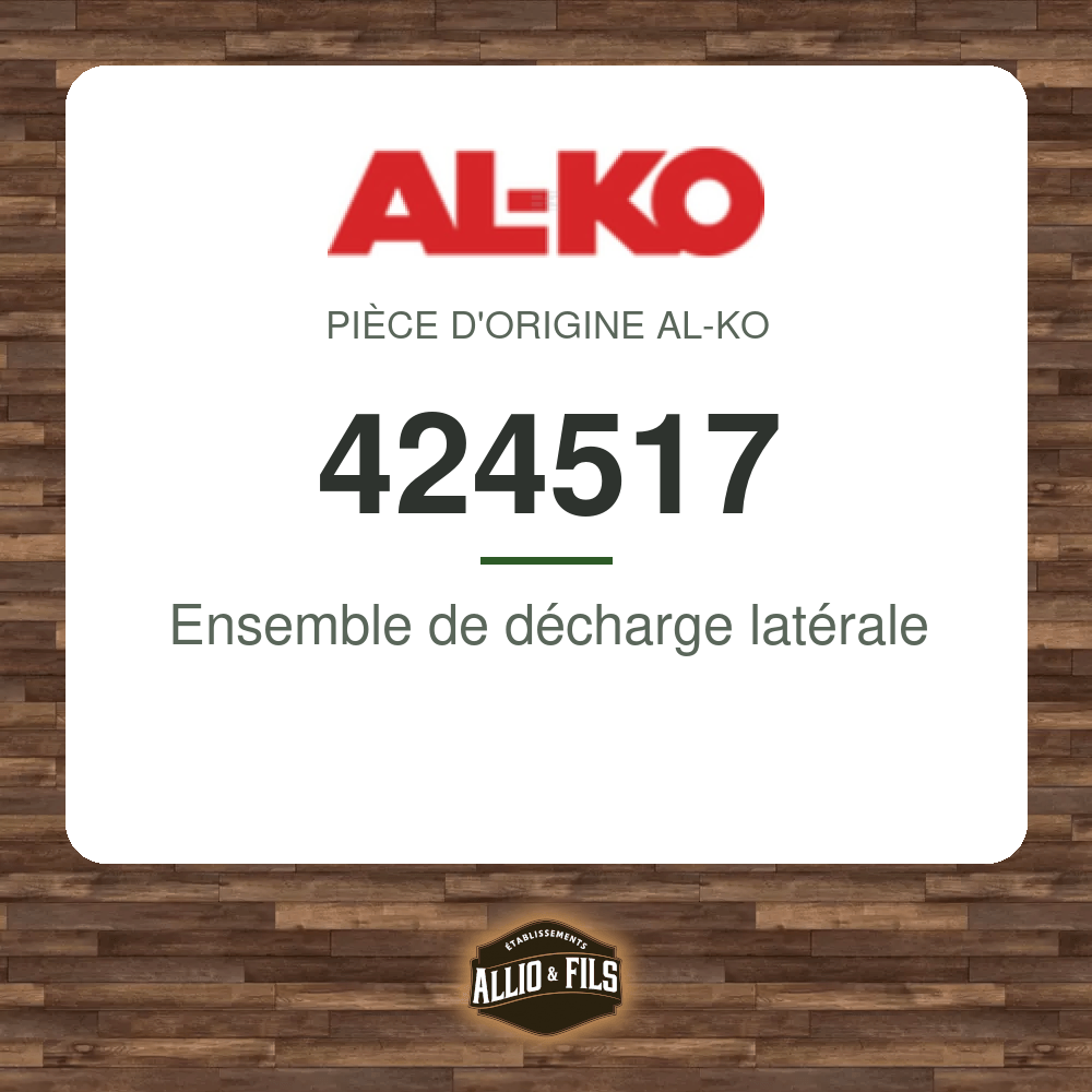 Ensemble de décharge latérale - AL-KO 424517