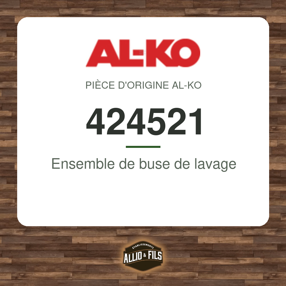 Ensemble de buse de lavage - AL-KO 424521