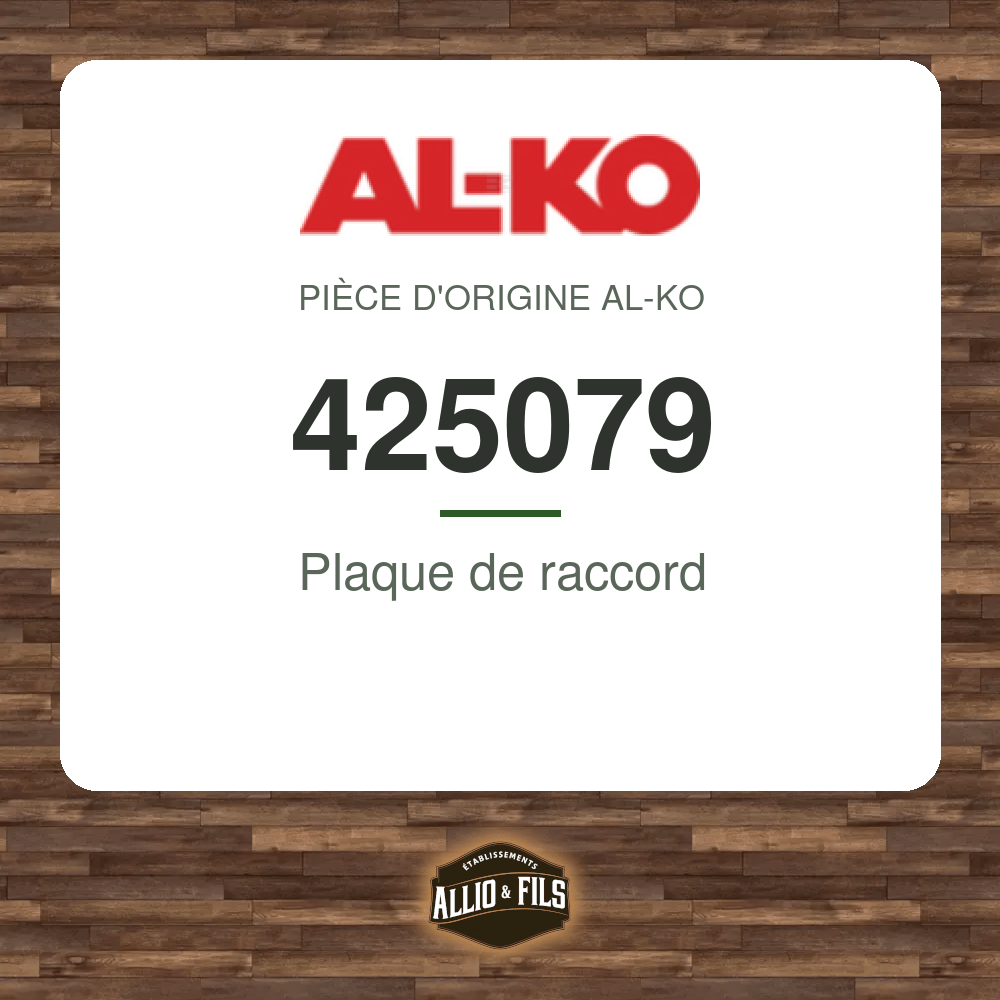 Plaque de raccord - AL-KO 425079