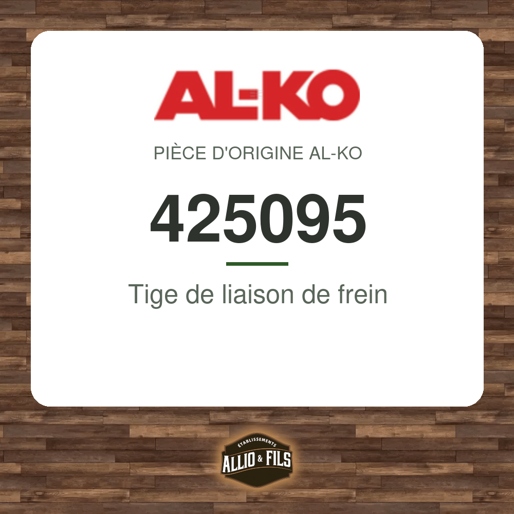 Tige de liaison de frein - AL-KO 425095