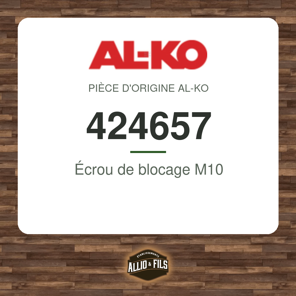 Écrou de blocage M10 - AL-KO 424657