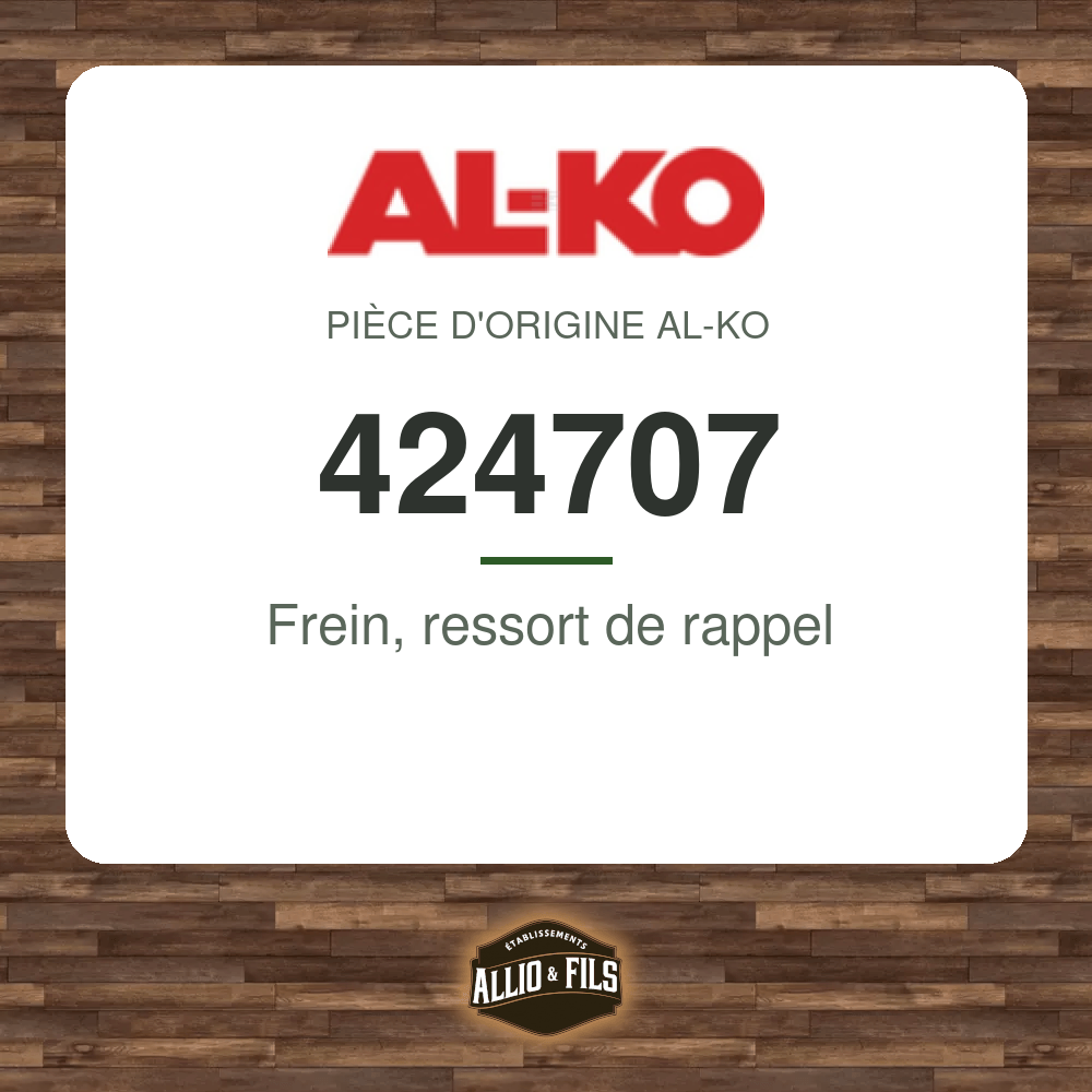 Frein, ressort de rappel - AL-KO 424707
