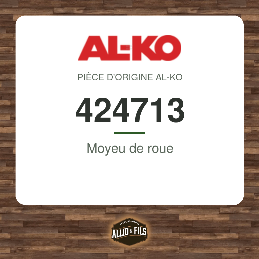 Moyeu de roue - AL-KO 424713