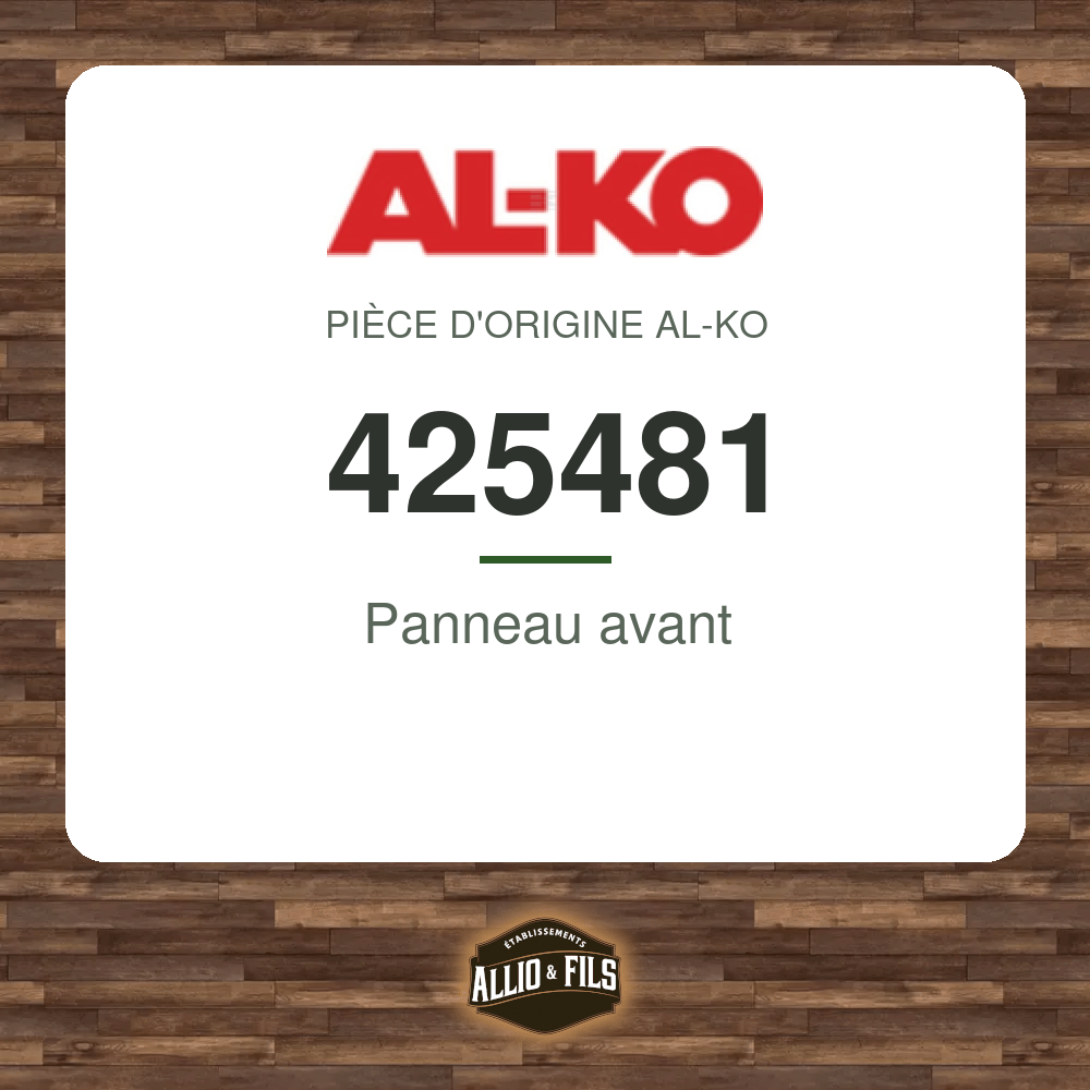 Panneau avant - AL-KO 425481
