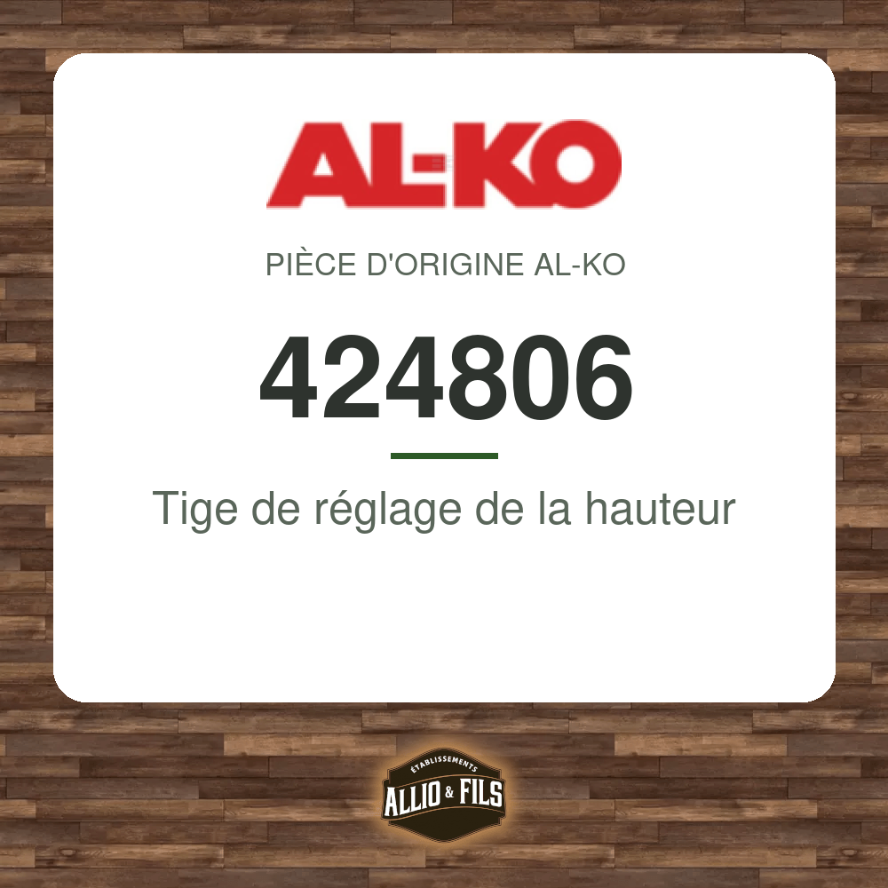 Tige de réglage de la hauteur - AL-KO 424806