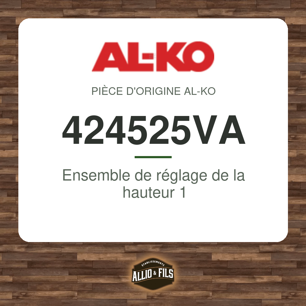 Ensemble de réglage de la hauteur 1 - AL-KO 424525VA