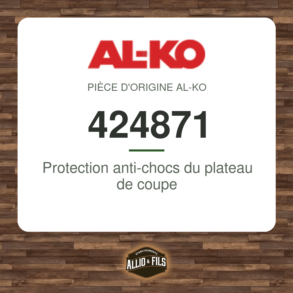 Protection anti-chocs du plateau de coupe - AL-KO 424871