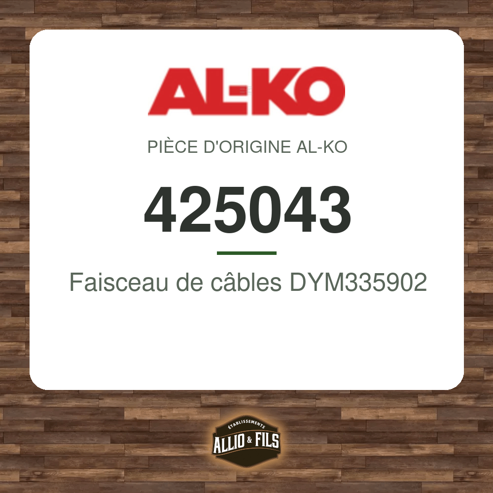 Faisceau de câbles DYM335902 - AL-KO 425043