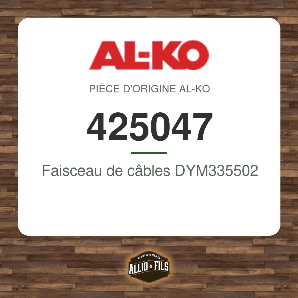 Faisceau de câbles DYM335502 - AL-KO 425047
