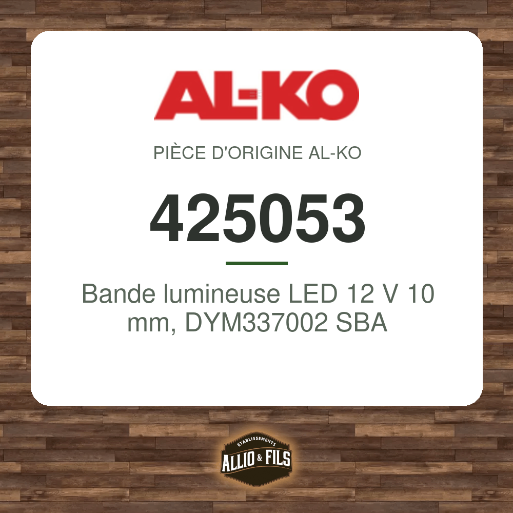 Bande lumineuse LED 12 V 10 mm, DYM337002 SBA - AL-KO 425053