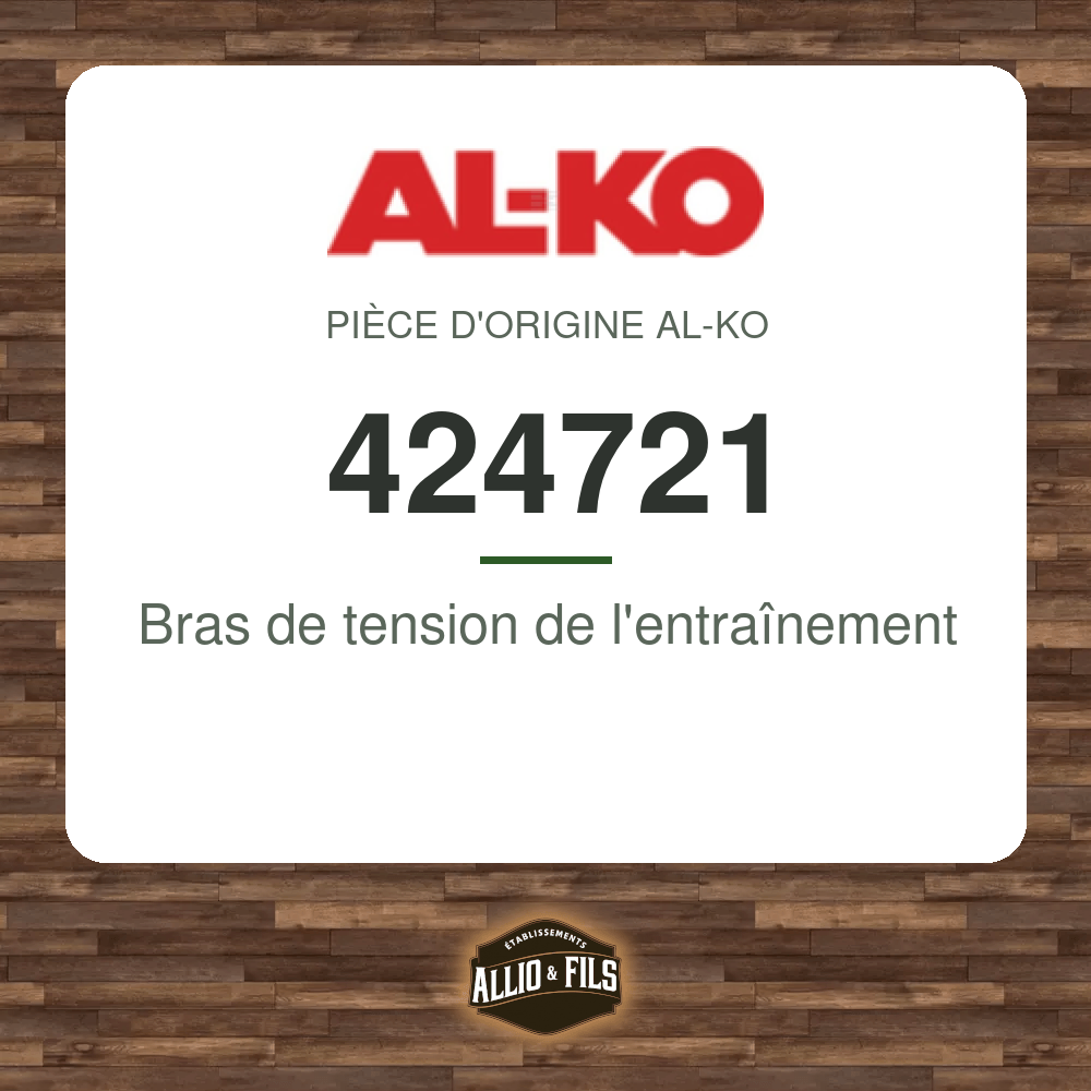 Bras de tension de l'entraînement - AL-KO 424721