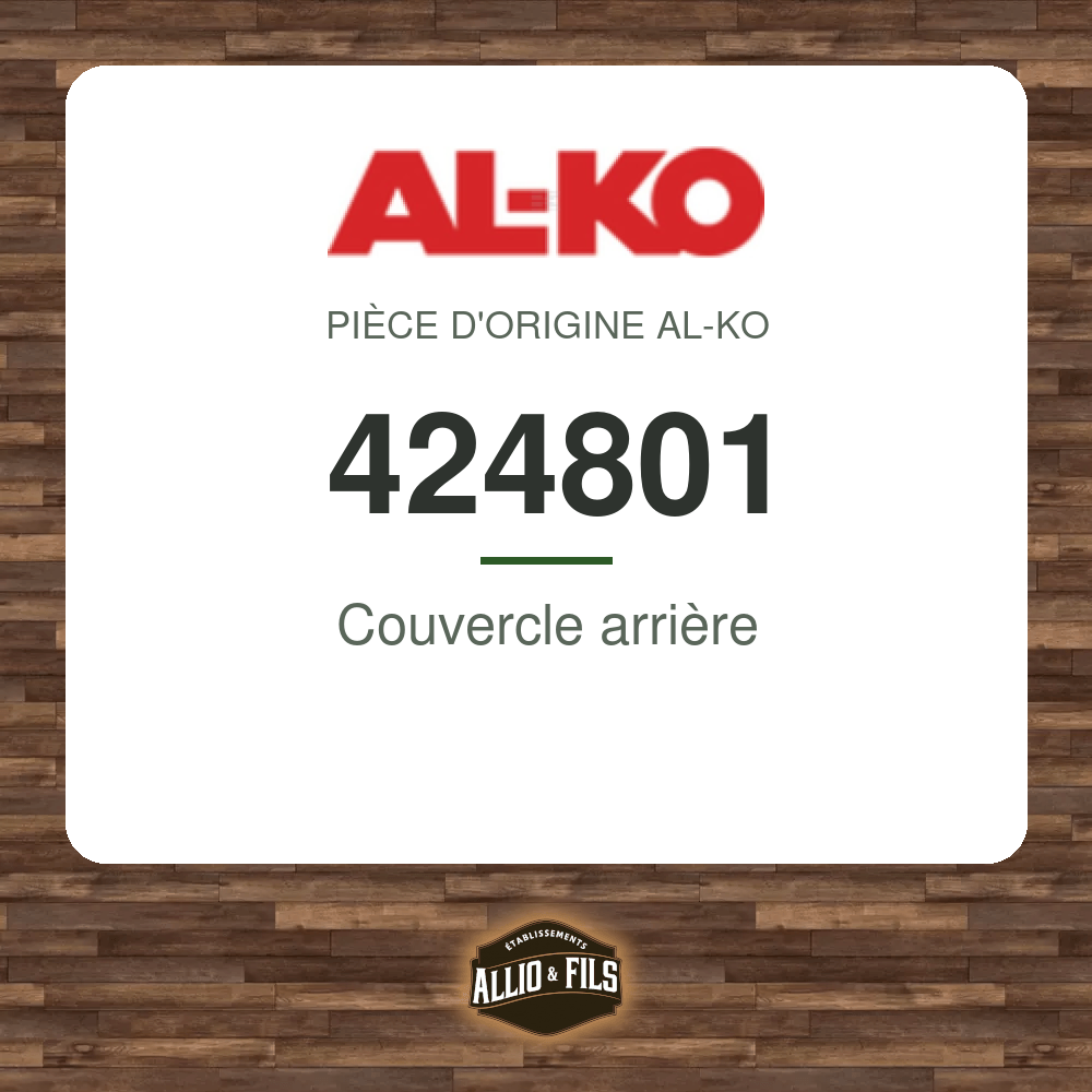 Couvercle arrière - AL-KO 424801