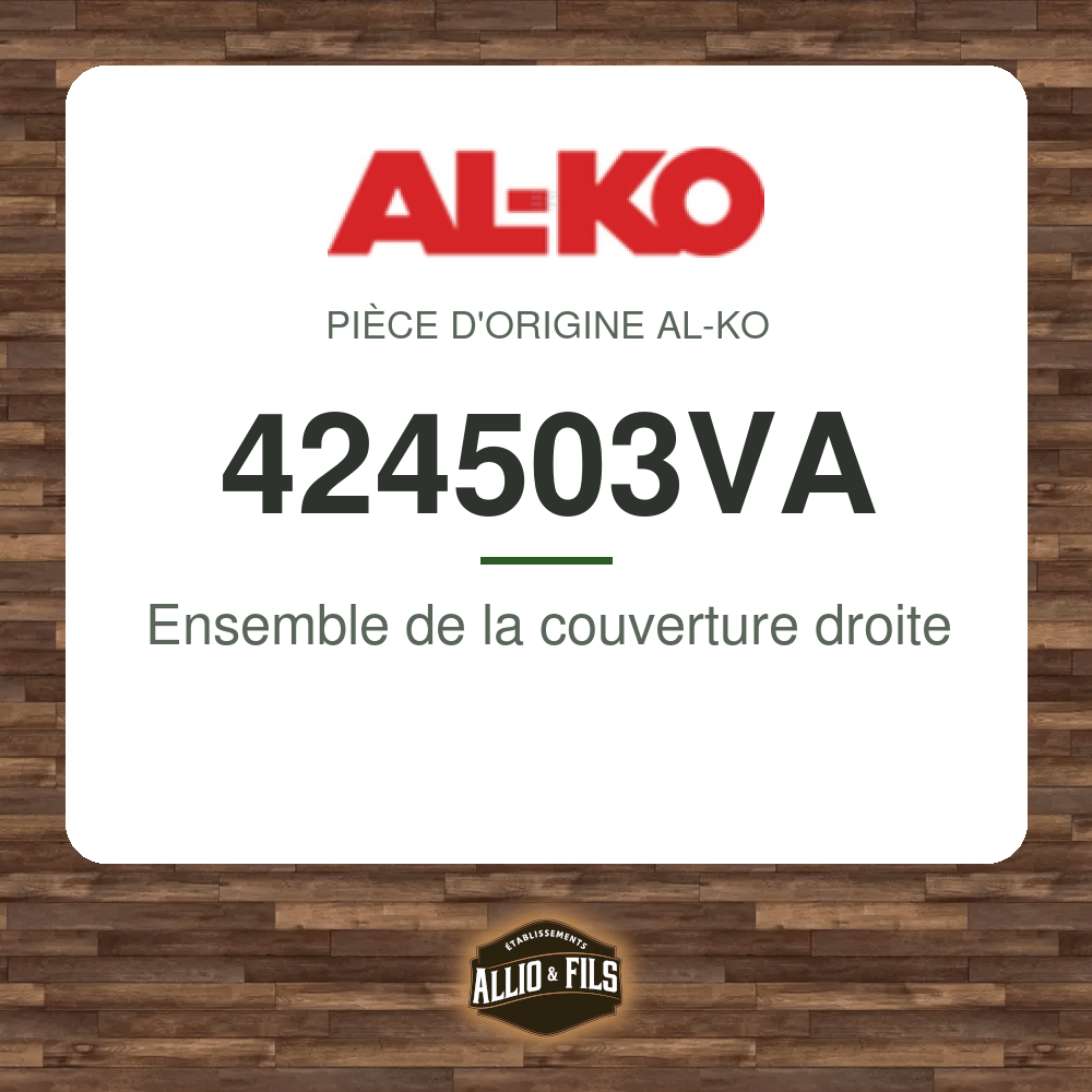 Ensemble de la couverture droite - AL-KO 424503VA