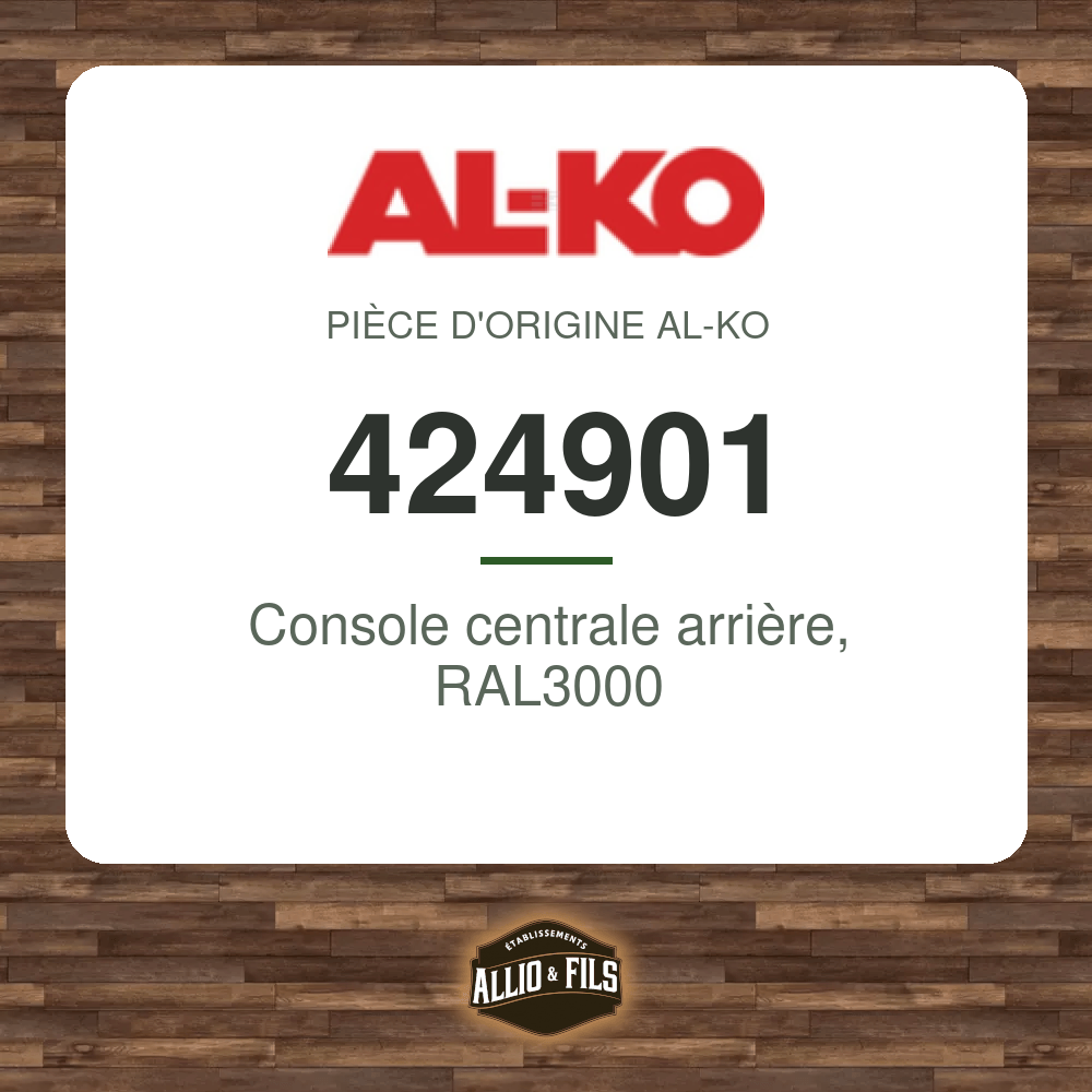 Console centrale arrière, RAL3000 - AL-KO 424901