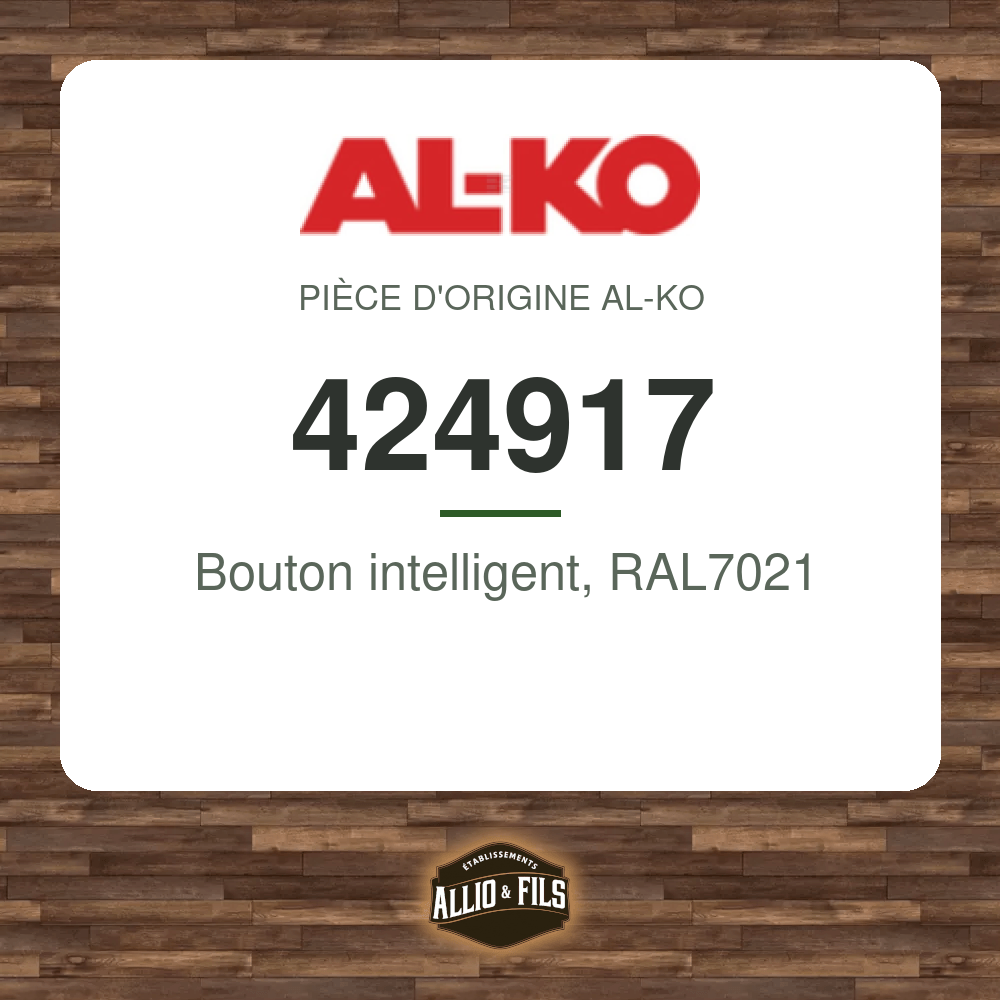 Bouton intelligent, RAL7021 - AL-KO 424917