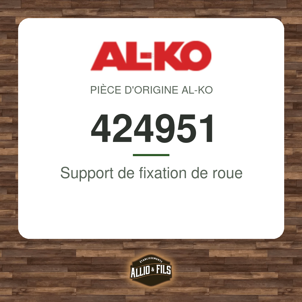 Support de fixation de roue - AL-KO 424951