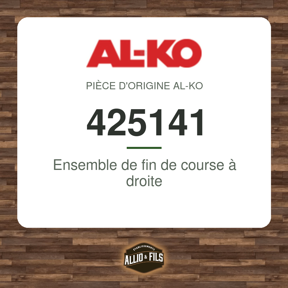 Ensemble de fin de course à droite - AL-KO 425141