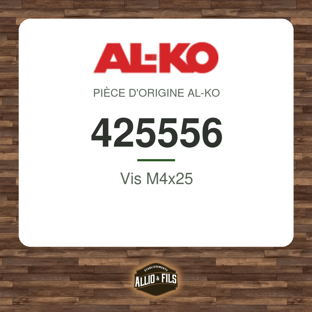 Vis M4x25 - AL-KO 425556