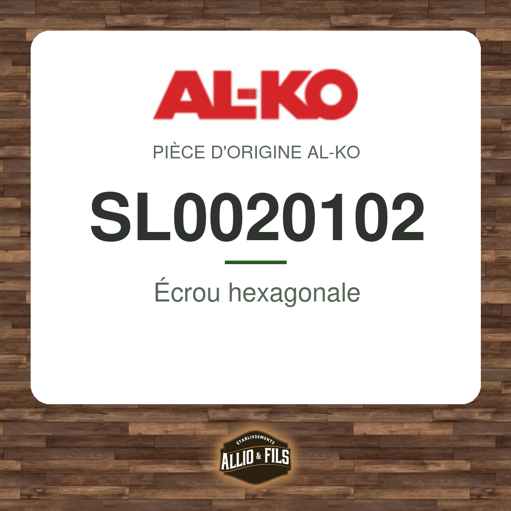 Écrou hexagonale - AL-KO SL0020102