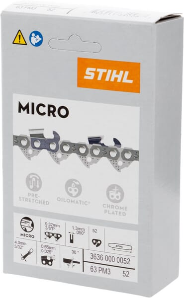 Chaîne 3/8″ LP 1,3 mm 52 maillons Stihl pour tronçonneuse - 3636 000 0052