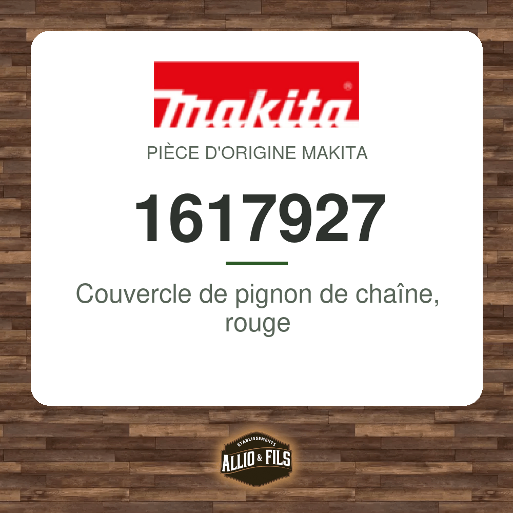 Couvercle de pignon de chaîne, rouge - Makita 1617927