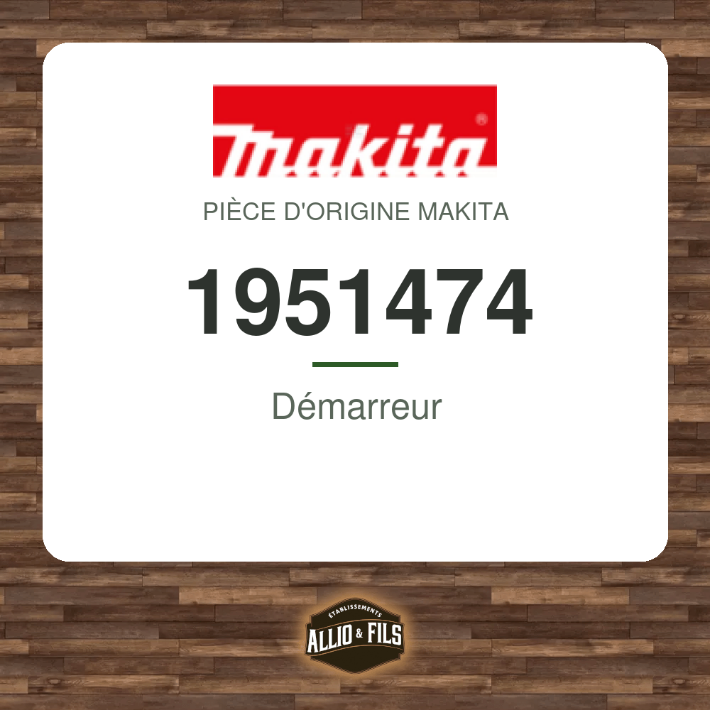 Démarreur - Makita 1951474