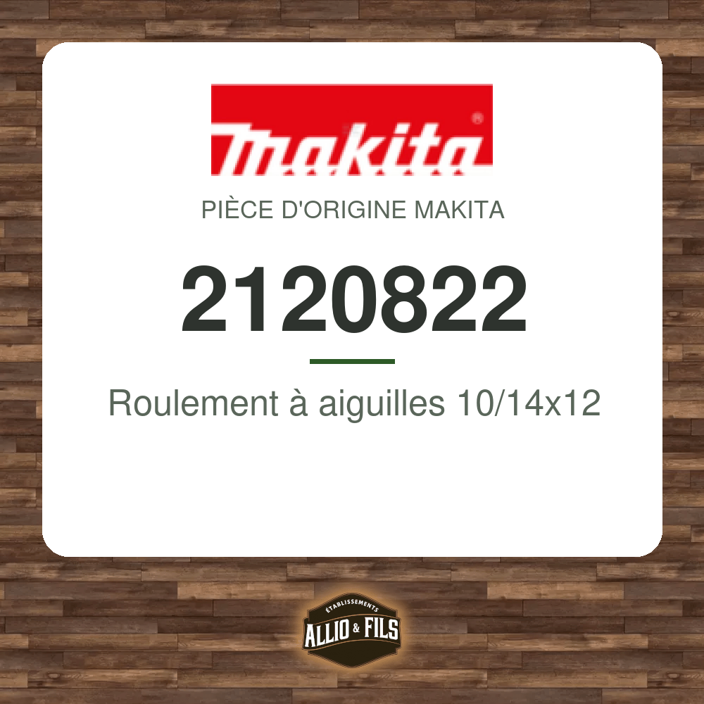 Roulement à aiguilles 10/14x12 - Makita 2120822