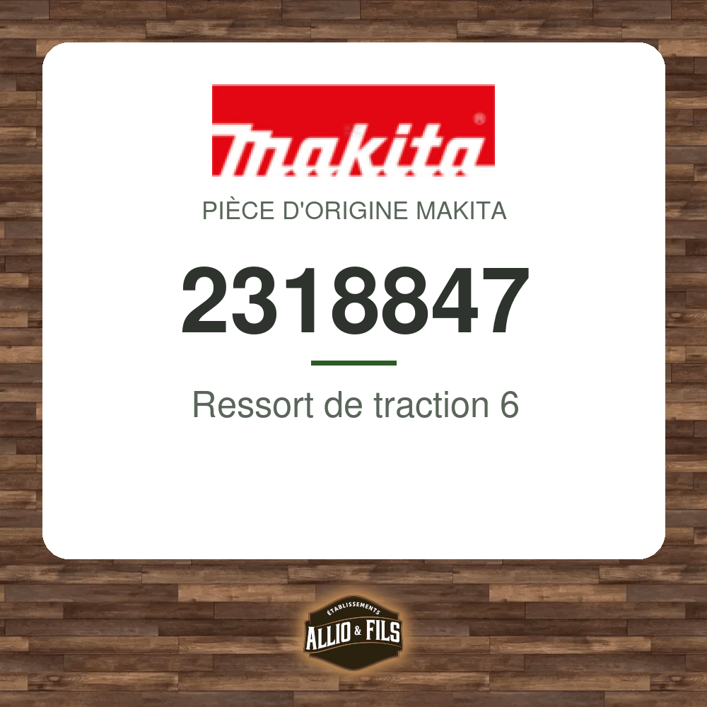 Ressort de traction 6 - Makita 2318847