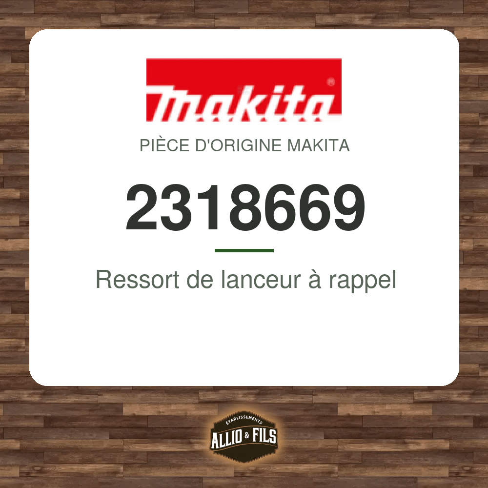 Ressort de lanceur à rappel - Makita 2318669
