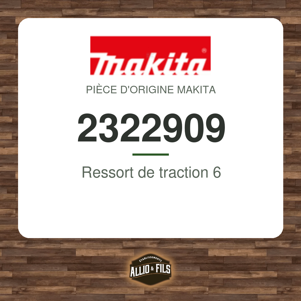 Ressort de traction 6 - Makita 2322909
