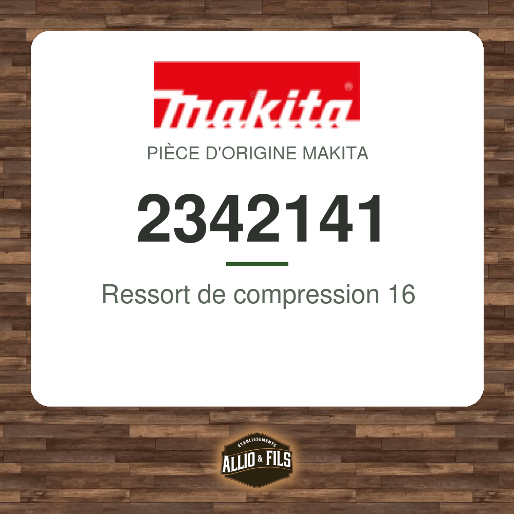 Ressort de compression 16 - Makita 2342141