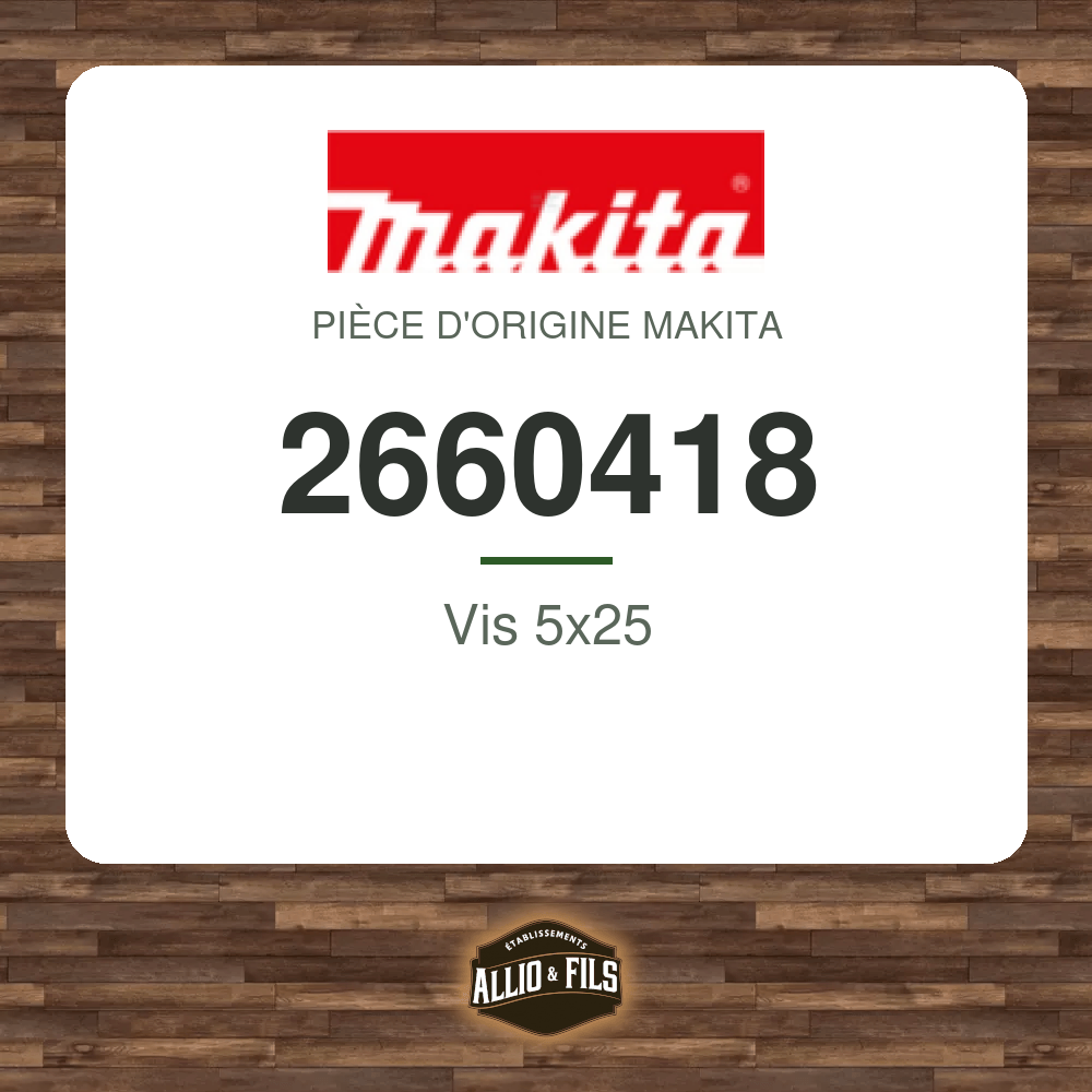 Vis 5x25 - Makita 2660418