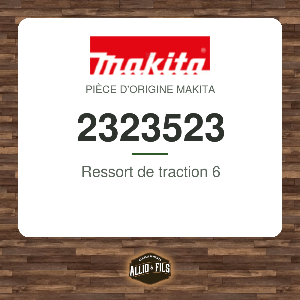 Ressort de traction 6 - Makita 2323523