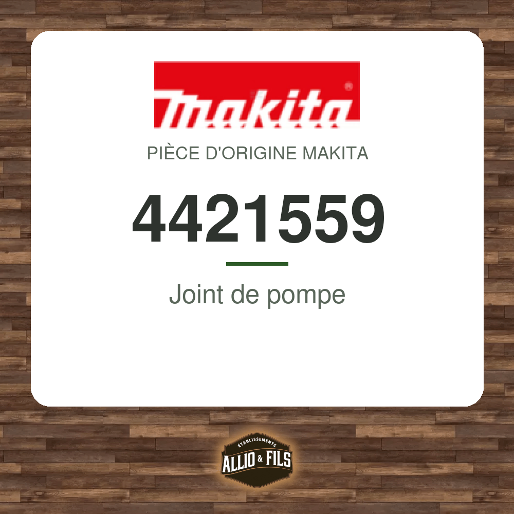 Joint de pompe - Makita 4421559