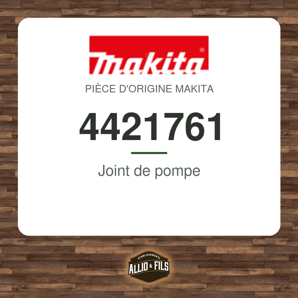 Joint de pompe - Makita 4421761
