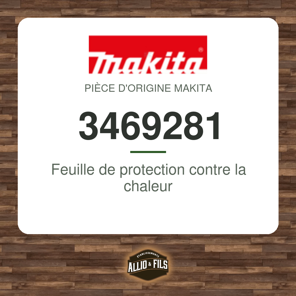 Feuille de protection contre la chaleur - Makita 3469281