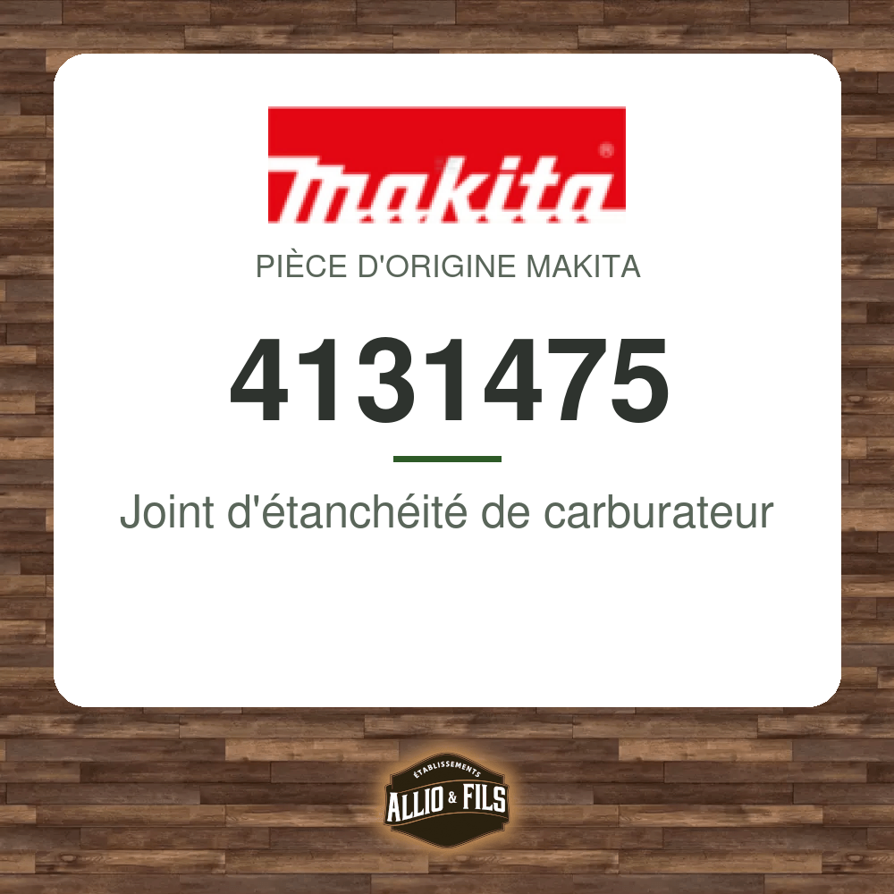 Joint d'étanchéité de carburateur - Makita 4131475