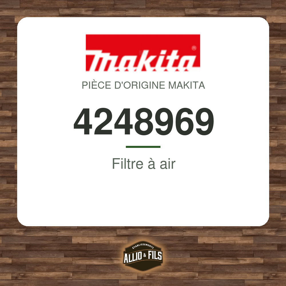 Filtre à air - Makita 4248969