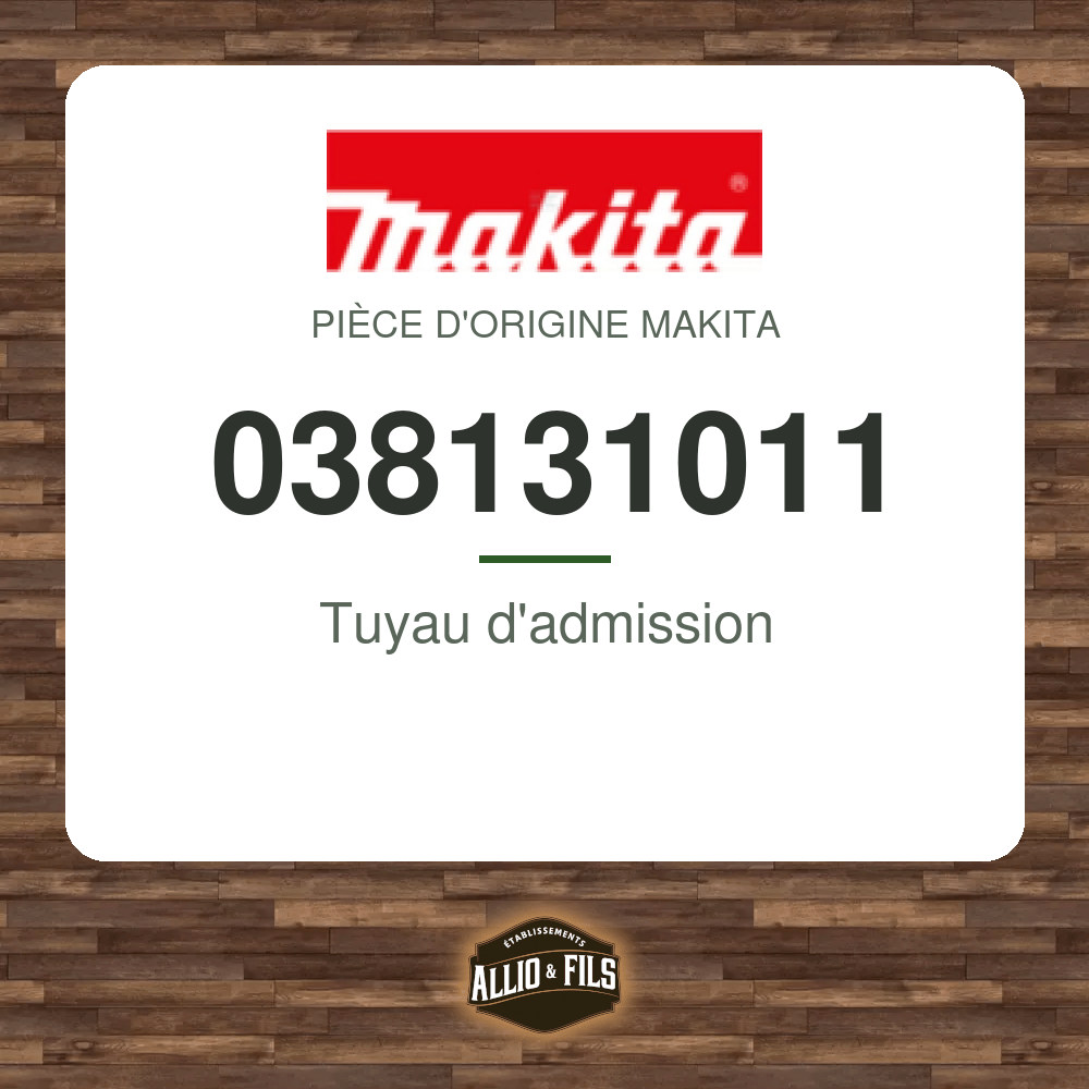 Tuyau d'admission - Makita 038131011