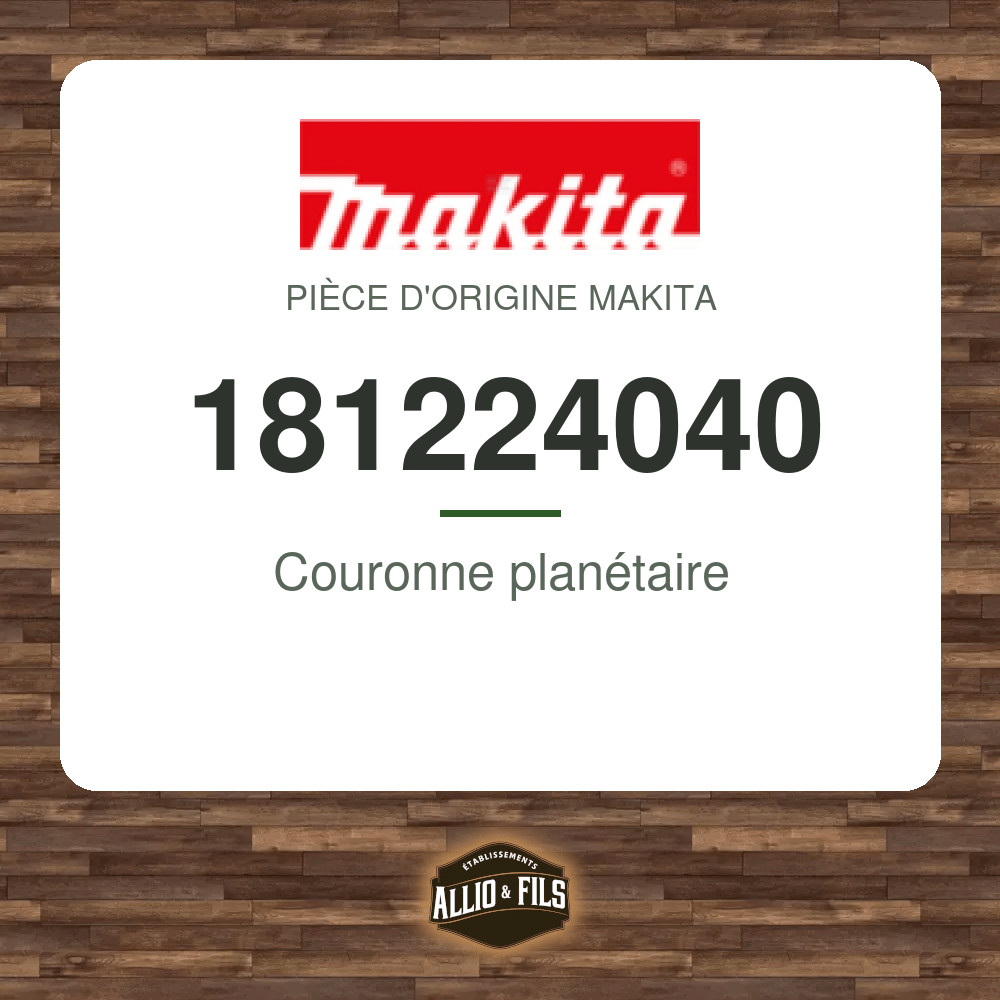Couronne planétaire - Makita 181224040