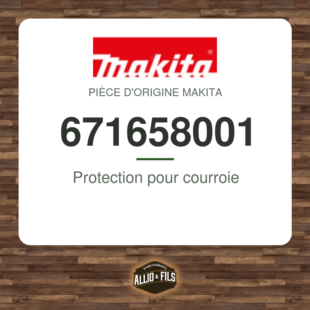 Protection pour courroie - Makita 671658001
