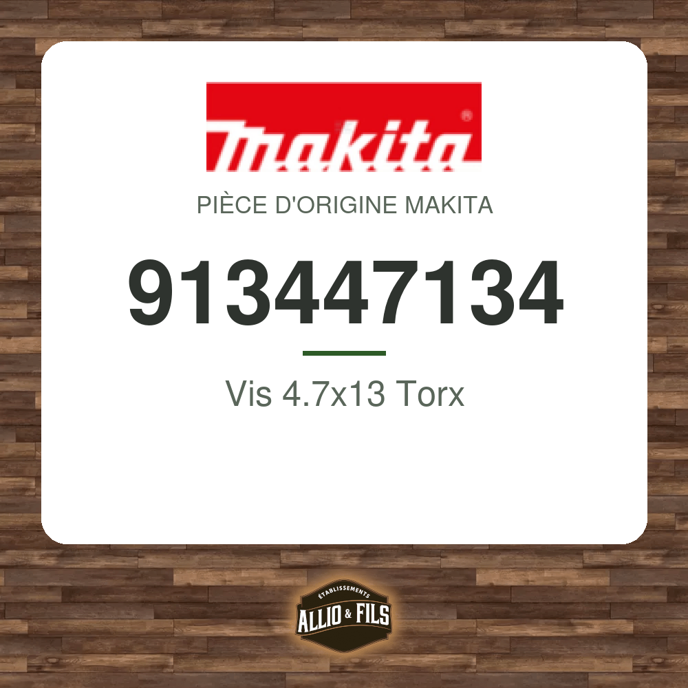 Vis 4.7x13 Torx - Makita 913447134