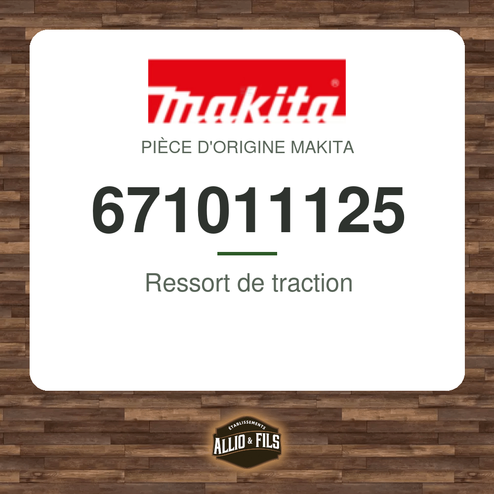 Ressort de traction - Makita 671011125
