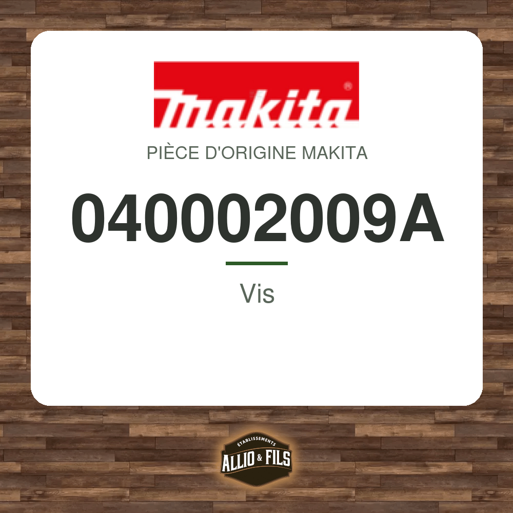 Vis - Makita 040002009A