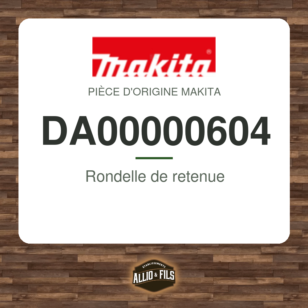 Rondelle de retenue - Makita DA00000604